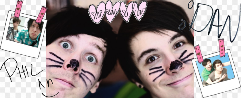 Cat Dan Howell Phil Lester And Whiskers PNG