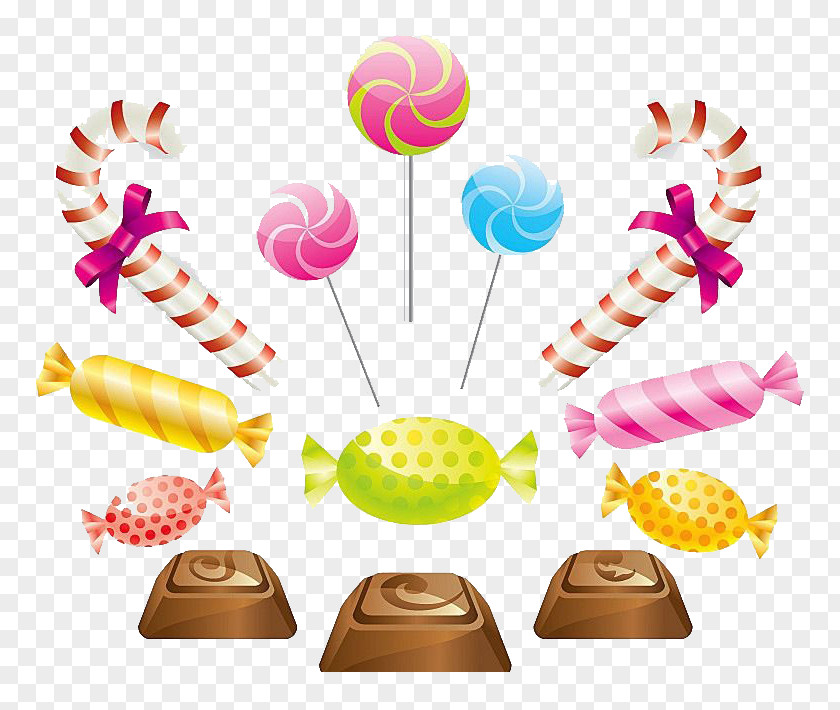 Candy And Chocolate Ice Cream Bar Cane Lollipop PNG