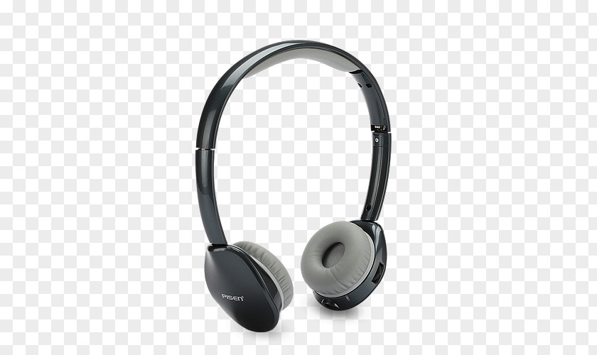Gray Black Headphones Headset Stereophonic Sound Wireless PNG