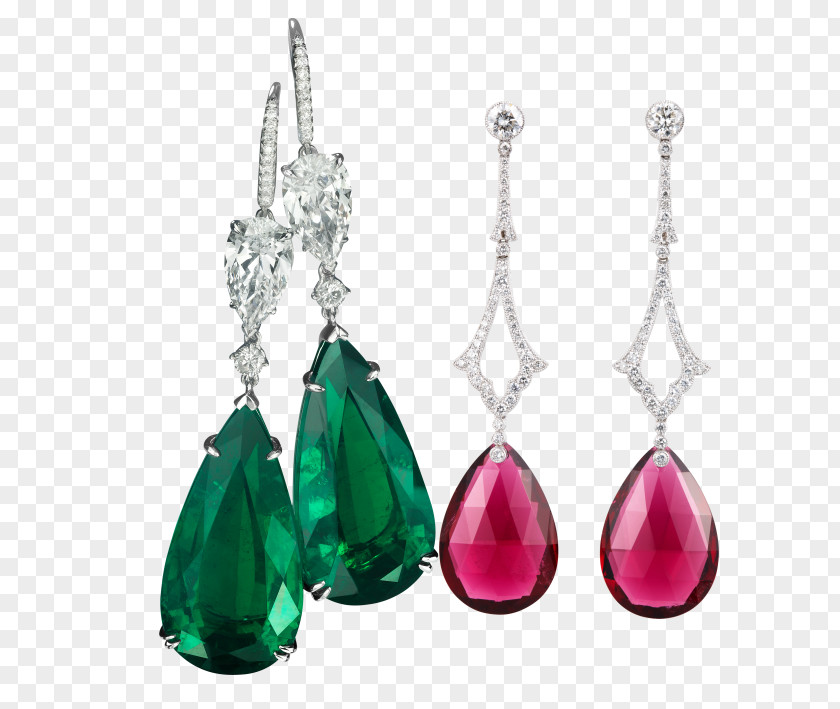 Green Pink Gemstone Earrings Earring Jewellery Clip Art PNG