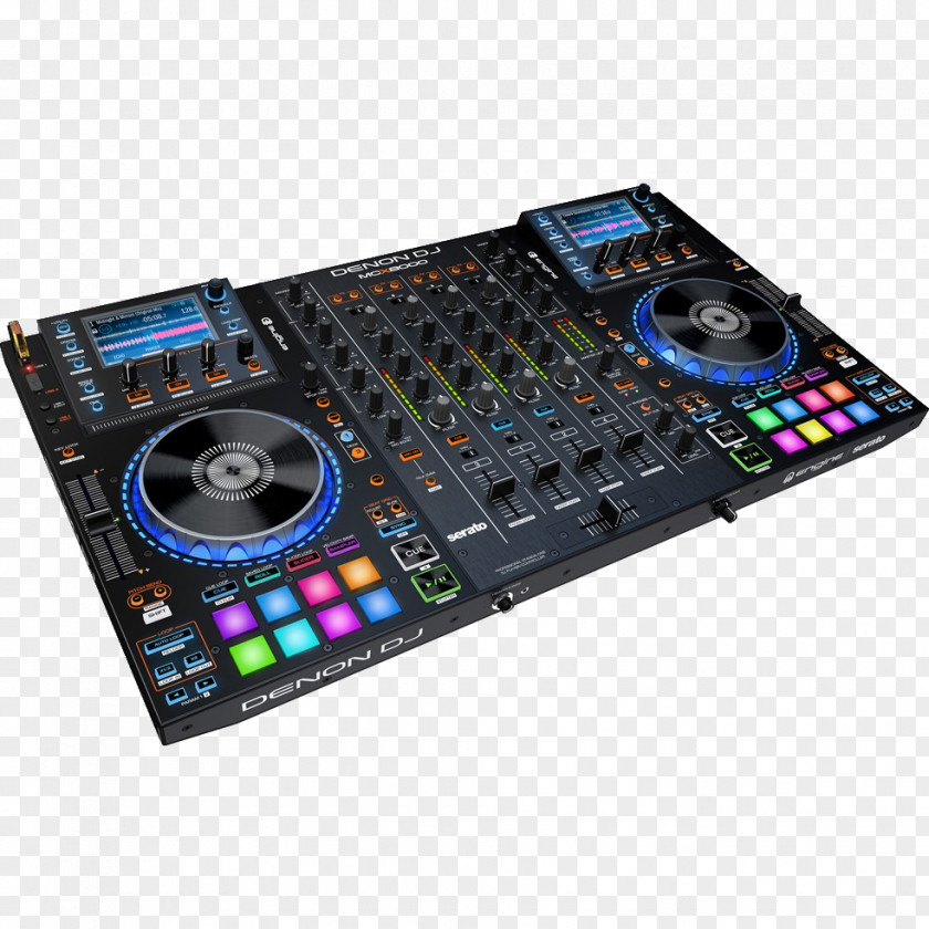PIONEER Denon MCX8000 DJ Controller Disc Jockey Scratch Live MIDI PNG