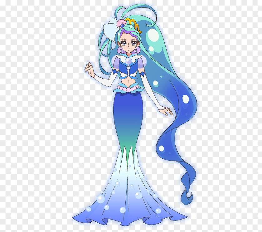 Princess Cure Mermaid Flora Twinkle Pretty Tsubomi Hanasaki PNG