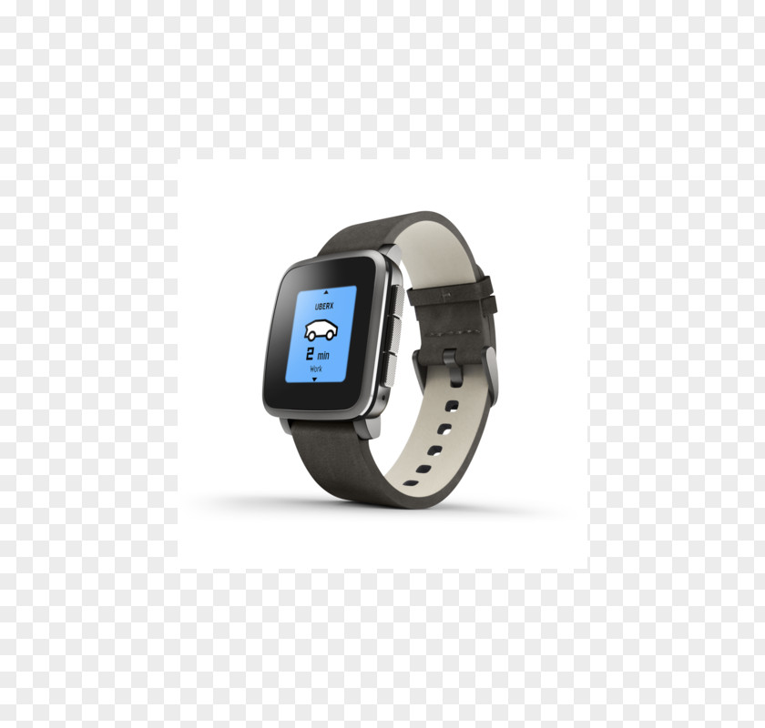 Watch Pebble Time Steel STEEL Smartwatch PNG