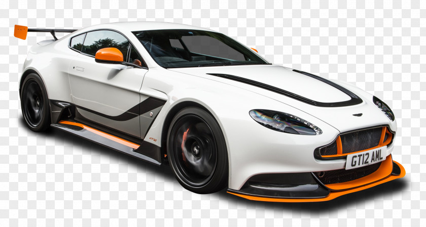 Aston Martin Vantage White Car 2015 V12 One-77 PNG