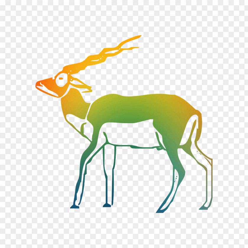 Reindeer Antelope Antler Art PNG