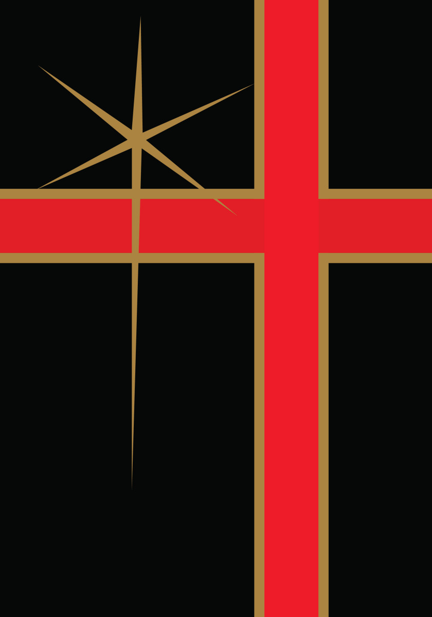 Christian Cross Flag Banner Symbol Christianity PNG