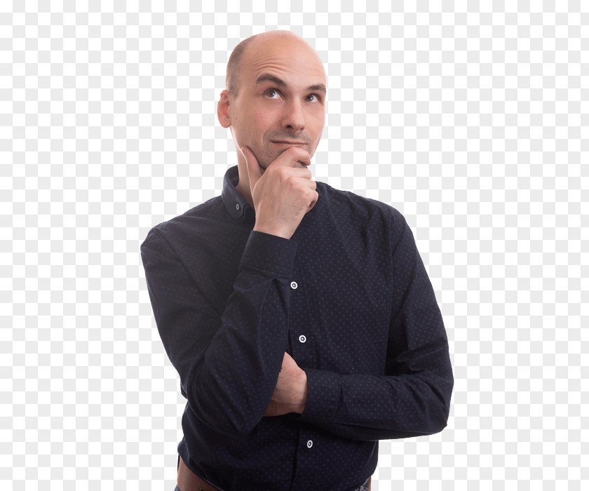 Thinking Man Stock Photography Thought Looking Up PNG