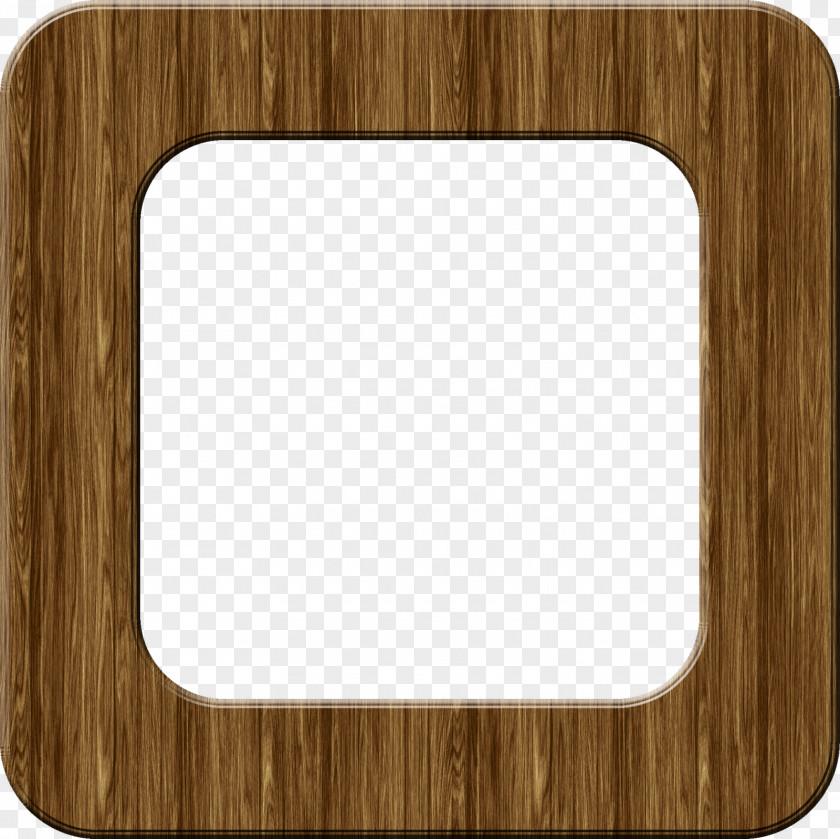 Wood Stain Picture Frames Square PNG