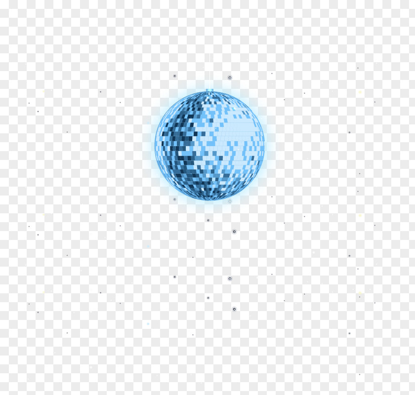 Blue Disco Ball Vector Background PNG