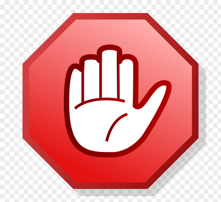 Stop Sign Template Hand Symbol Clip Art PNG