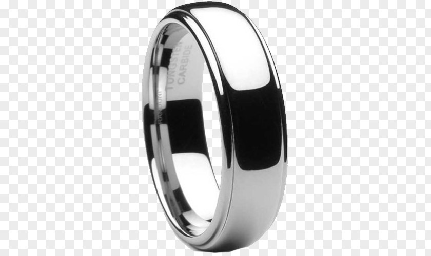 Tungsten Carbide Wedding Ring PNG