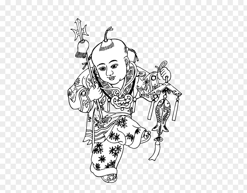 Vector Boy China Budaya Tionghoa Illustration PNG