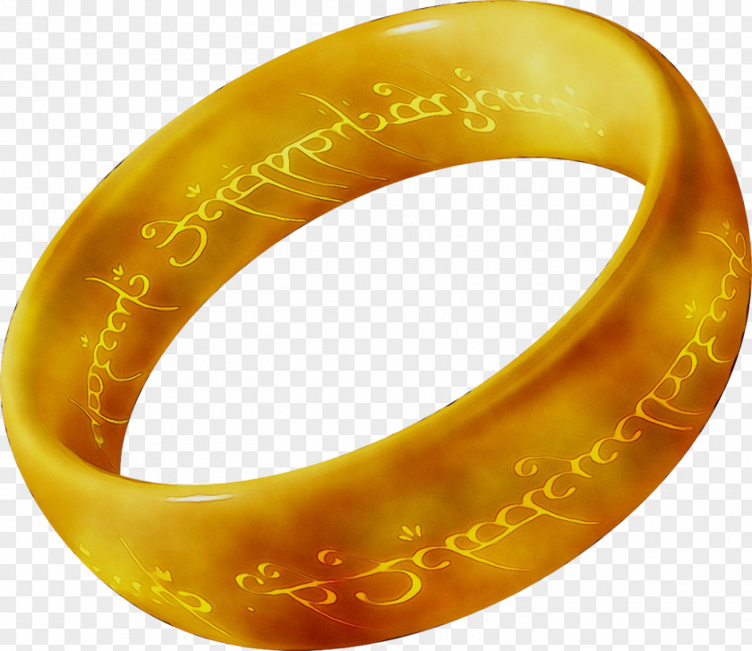 Bangle Yellow Ring PNG