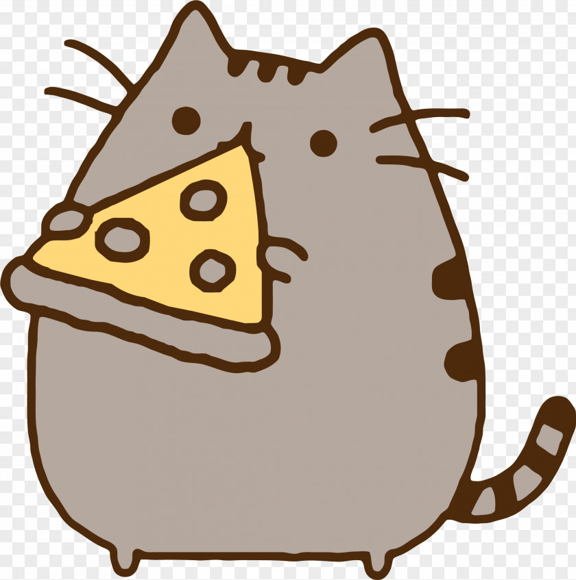 Cats Clipart Pizza Pusheen Eating Cat PNG