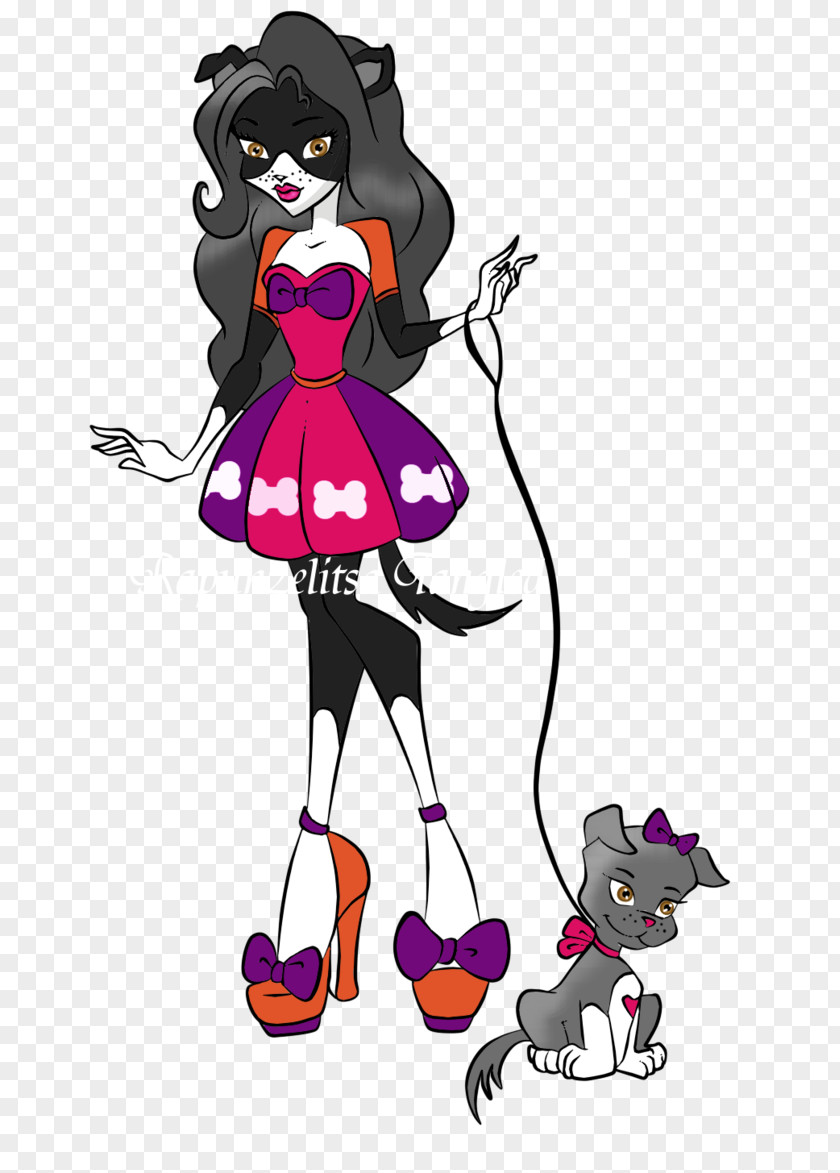 Mo Nsterhigh Monster High Ghoul Dog Doll OOAK PNG