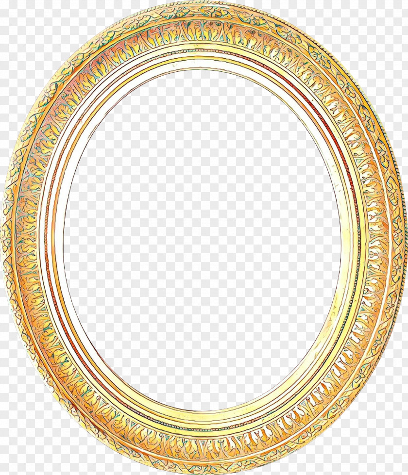 Oval Mirror Picture Cartoon PNG