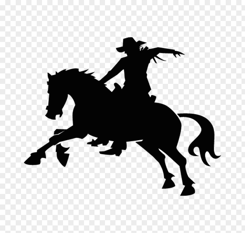 Silhouette Cowboy Vector Graphics Rodeo Image PNG