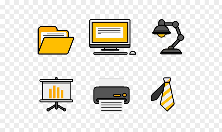 Office Computer Files Mouse Printer PNG