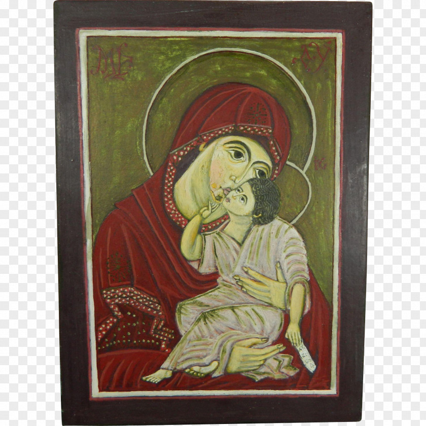 Painting The Virgin And Child With St. Anne Jesus Eastern Orthodox Church Icon PNG