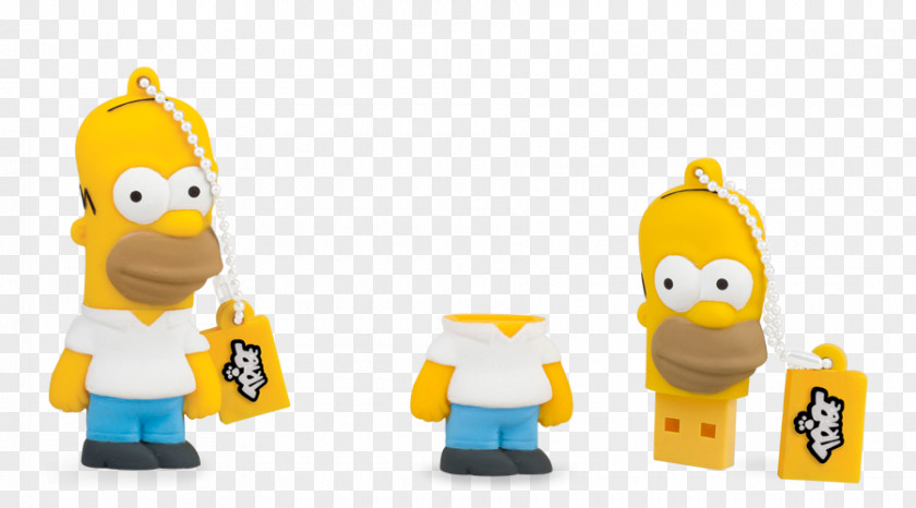 USB Homer Simpson The Simpsons: Tapped Out Flash Drives Computer Data Storage PNG