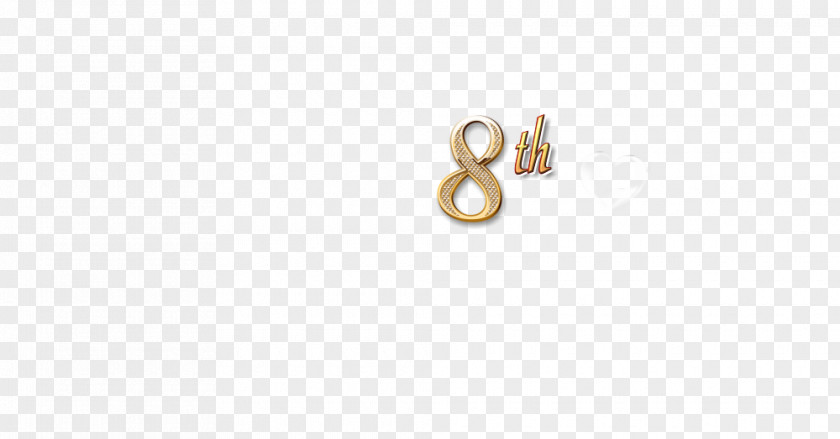 8th Anniversary Earring Body Jewellery 01504 Font PNG