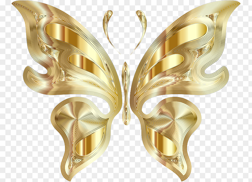 Butterfly Gold Desktop Wallpaper Clip Art PNG