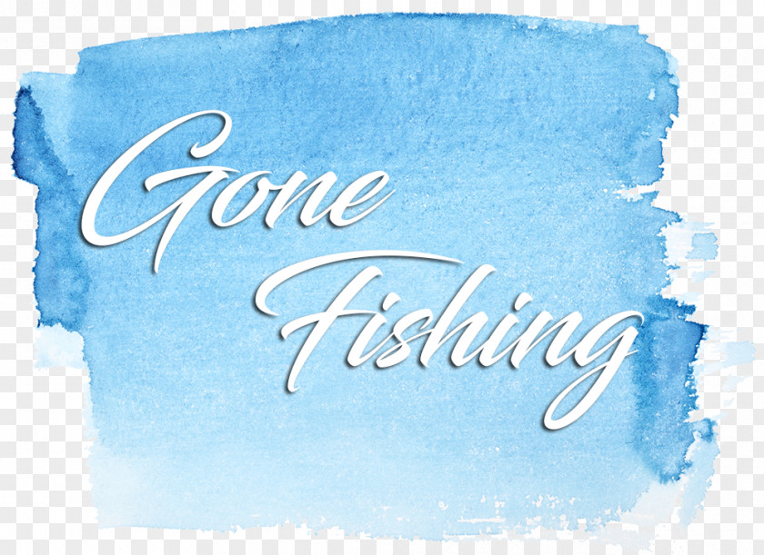 Gone Fishing Watercolor Painting Photography PNG