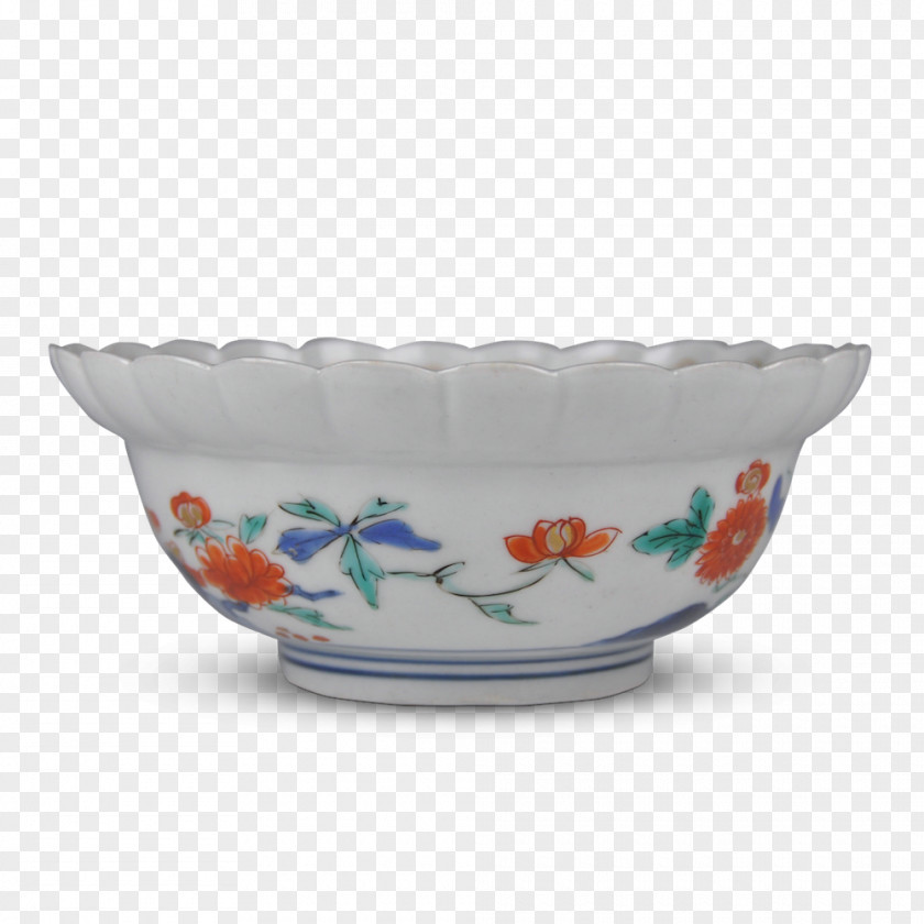Japan Style Ceramic Blue And White Pottery Bowl Flowerpot Tableware PNG