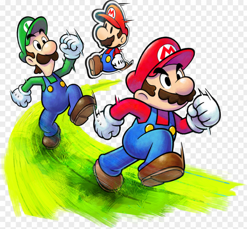 Luigi Mario & Luigi: Paper Jam Superstar Saga Bros. PNG