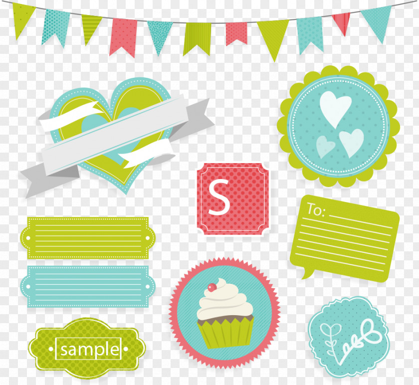 Pull The Flag And Ribbon Vector Love Paper Material Download Clip Art PNG