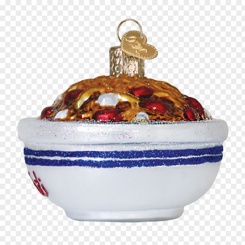 Chili Bowl Christmas Ornament Tree Glass PNG