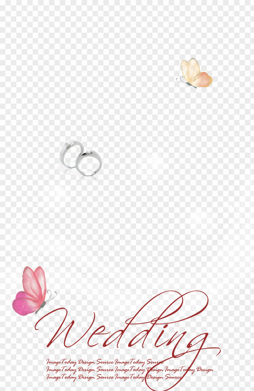 Ring Butterfly Romantic Wedding Photography Marriage Poster PNG