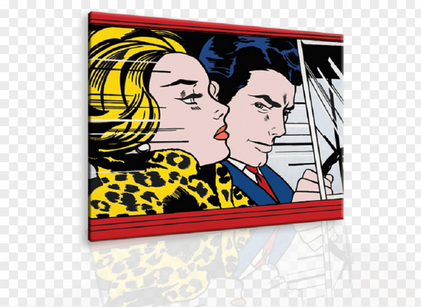 Roy Lichtenstein In The Car M-Maybe Oh, Jeff...I Love You, Too...But... Printmaking Art PNG
