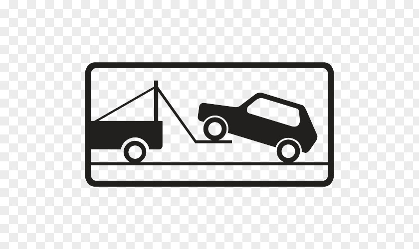 Car Traffic Sign Tow Truck Code PNG