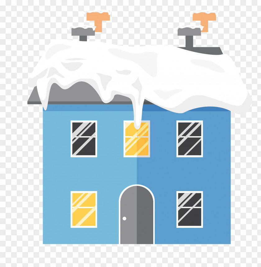 Free Building IconVector Blue Layer 2 Western-style Roofs Snow Layers PNG