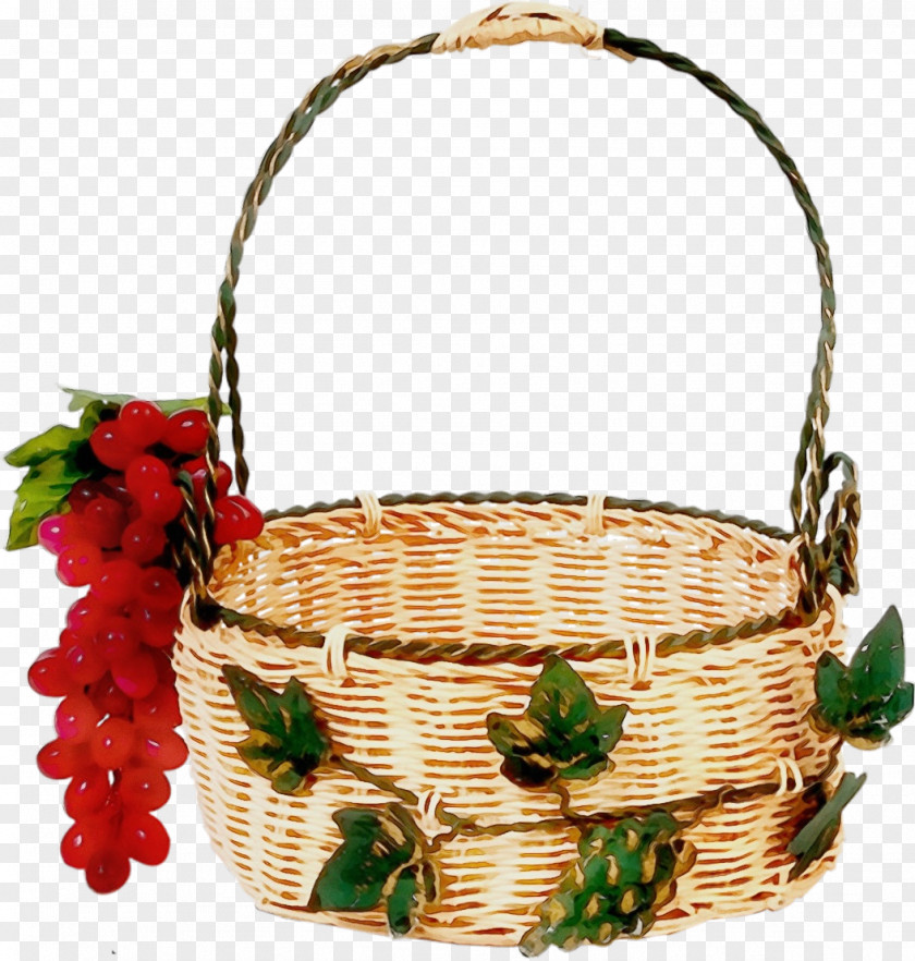 Basket Storage Wicker Picnic Gift PNG