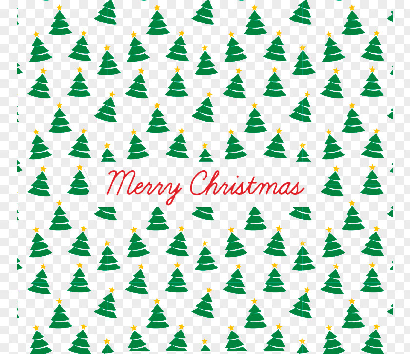 Cartoon Green Christmas Tree Seamless Background Vector Material Paper Pattern PNG