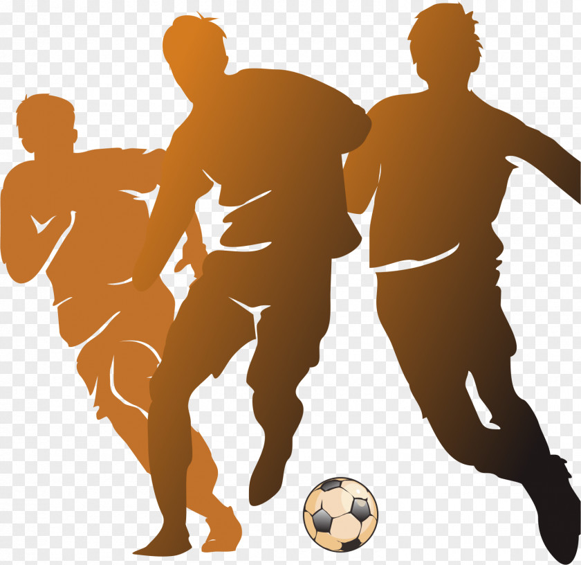 Football Silhouette Figures Adobe Illustrator Poster PNG