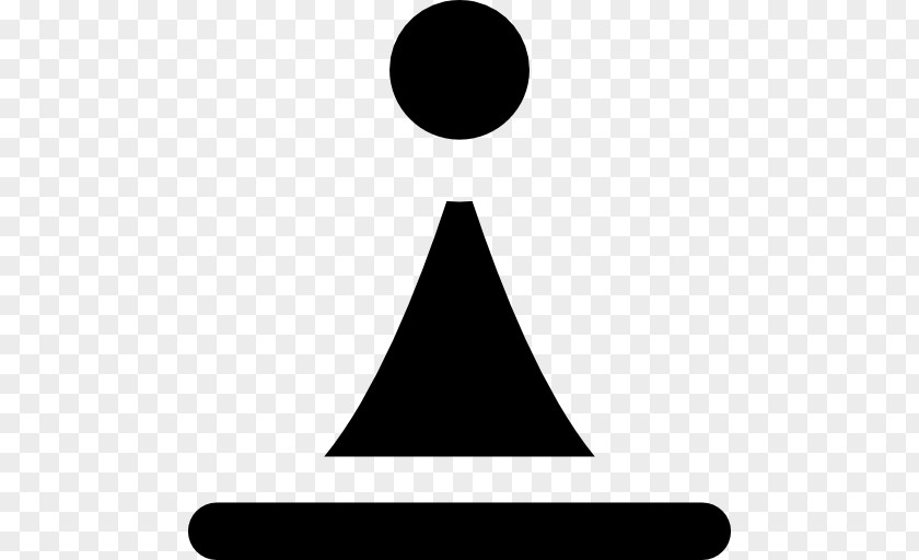 Geometric Shapes Chess Piece Pawn White And Black In Queen PNG