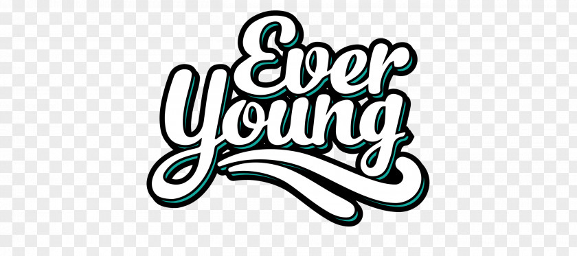 Line Logo Brand EverYoung Font PNG