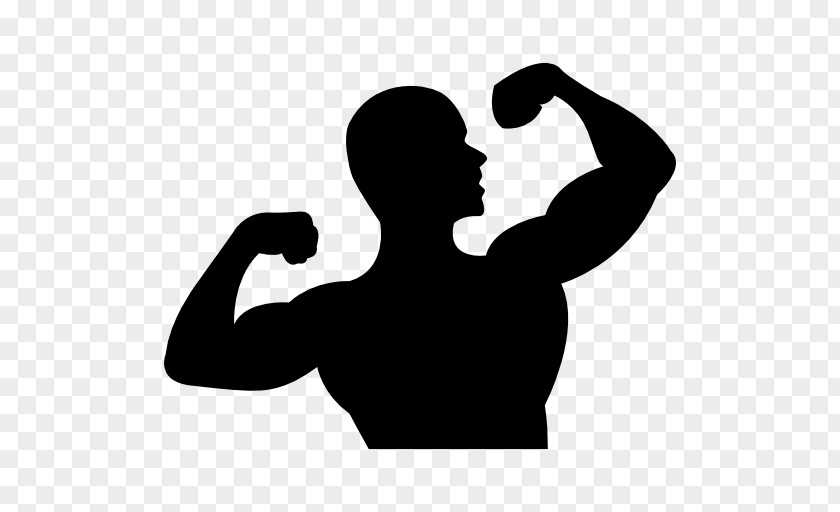 Silhouette Drawing Muscle PNG
