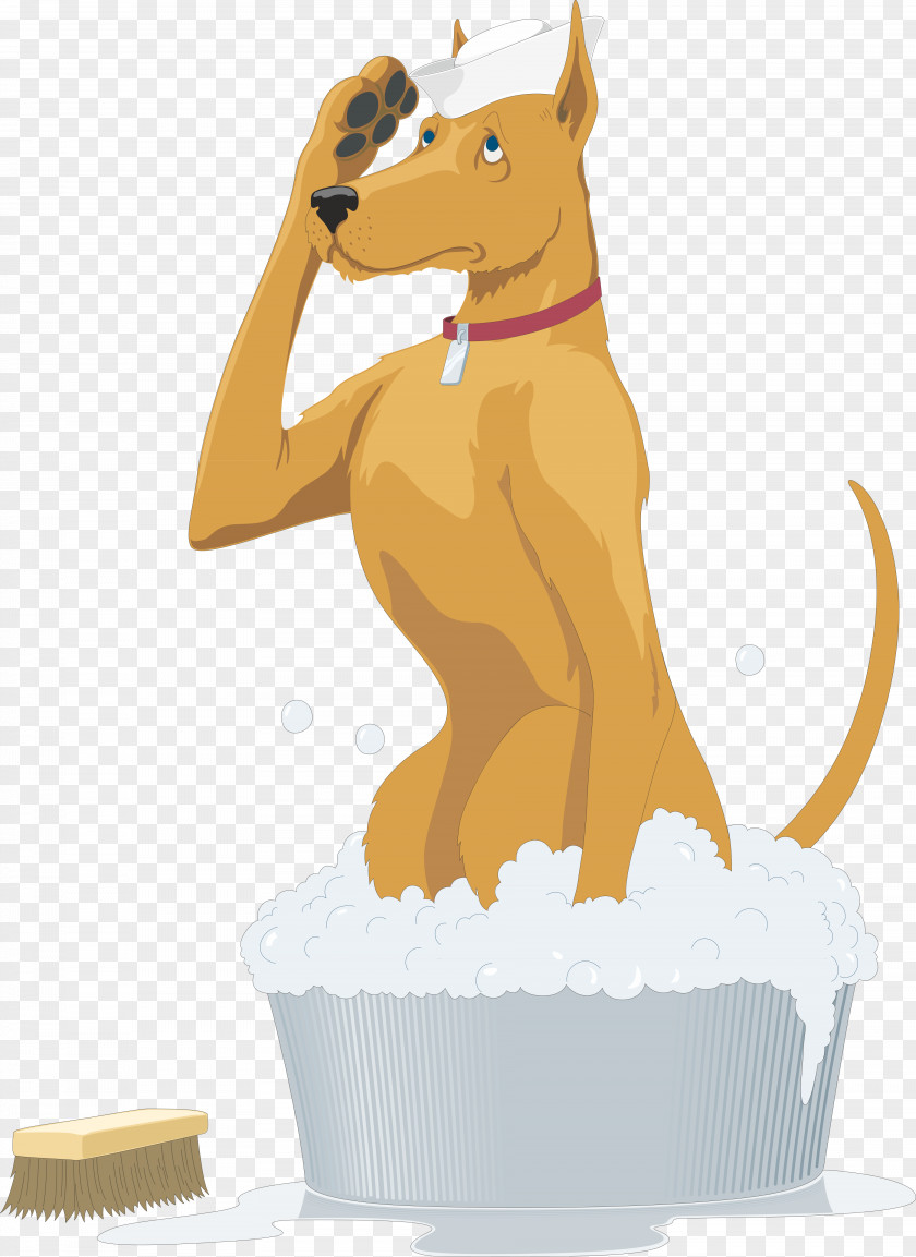 Little Yellow Dog Dachshund Grooming Pet Sitting Clip Art PNG