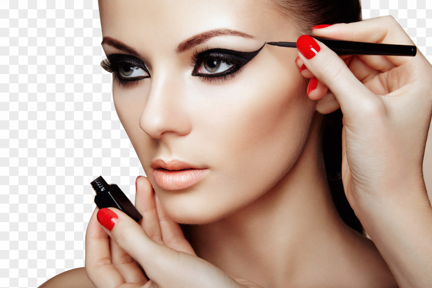 Painted Eyeliner Makeup Cosmetics Make-up Artist Beauty Parlour Eye Liner PNG
