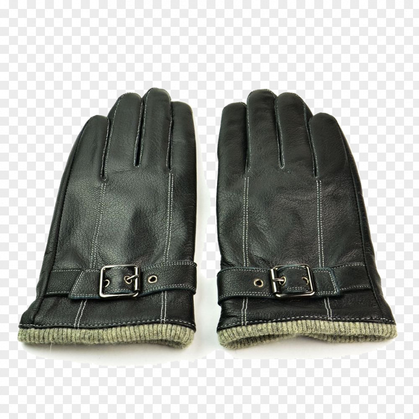 Plush Black Leather Gloves Glove Designer PNG