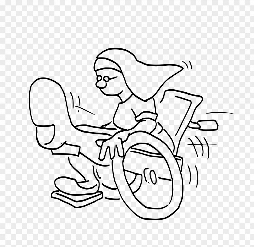 Wheelchair Drawing Clip Art PNG