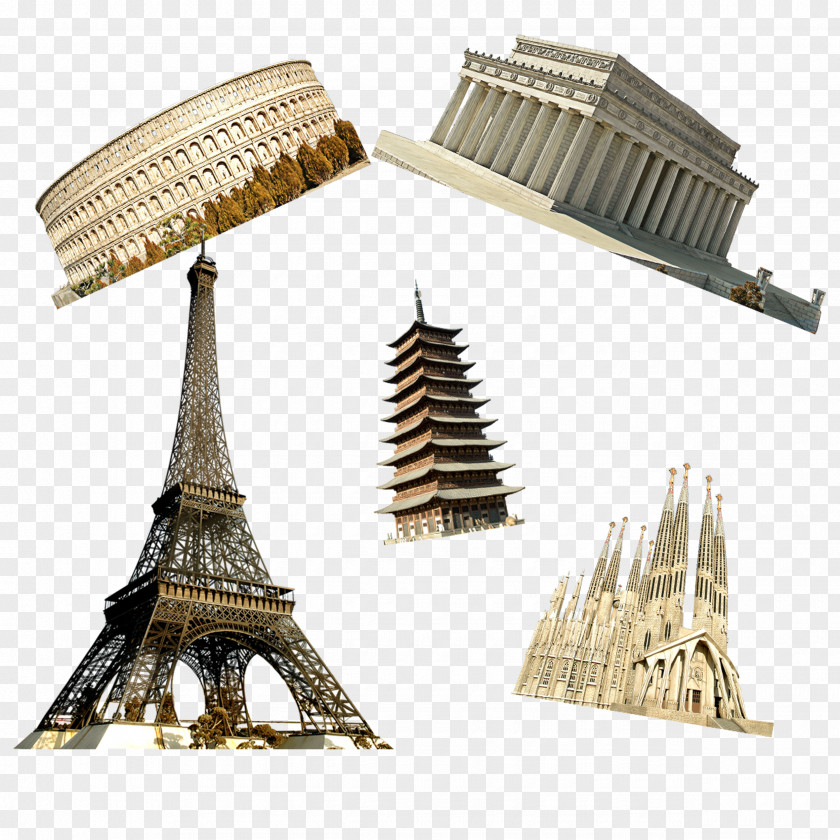 World Landmarks Eiffel Tower Statue Of Liberty CorelDRAW PNG