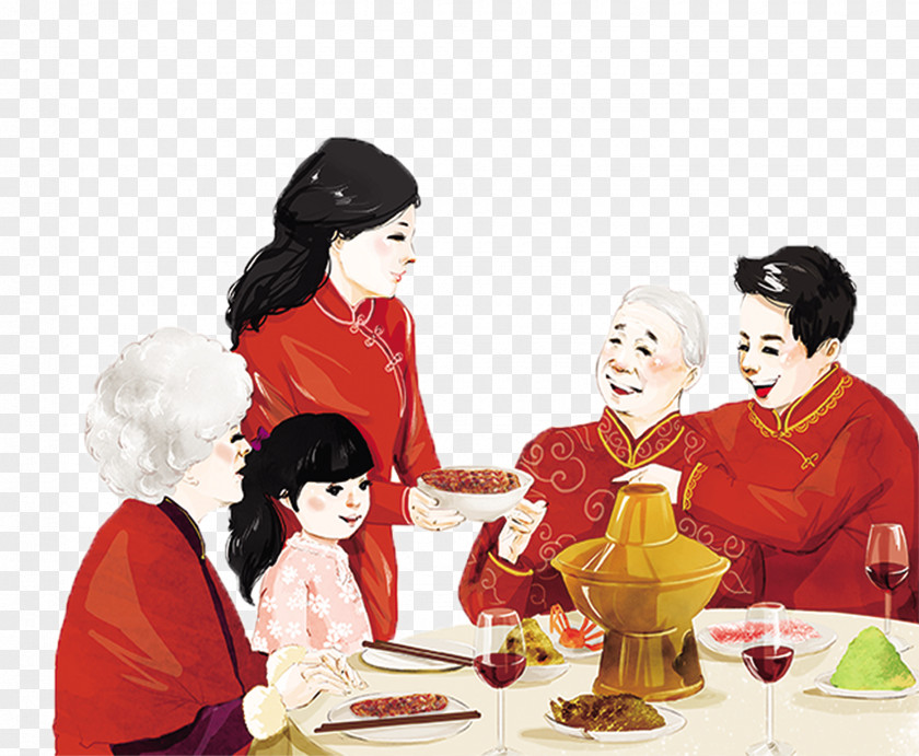 FIG Creative Family Reunion Laba Congee Festival Poster Chinese New Year PNG