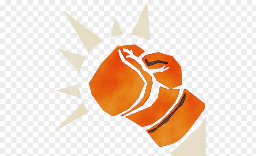 Logo Orange Watercolor Cartoon PNG