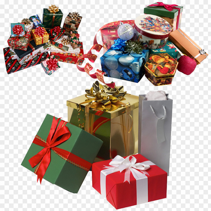 Presents Under The Tree Heap Gift Box New Year Christmas PNG