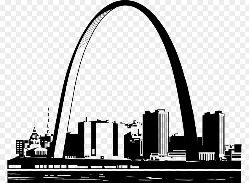 Silhouette Gateway Arch Cities: Skylines Clip Art PNG